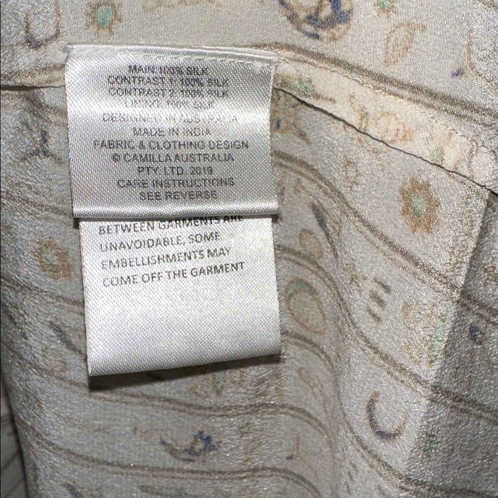 READ Camilla *The Queens Chamber white gold silk Egyptian Cleopatra boho dress S - Picture 9 of 16